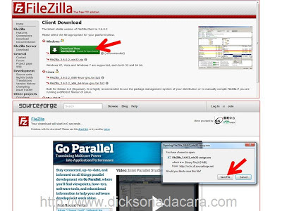 Cara Upload File dengan menggunakan FIlezilla