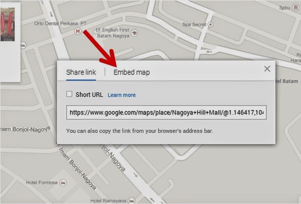 Cara Memasang dan Menampilkan Peta Google Map di Website (Blogspot/Wordpress)